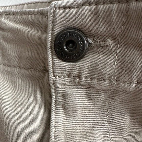 St. John's Bay Women's Straight Leg Pants in Beige - Picture 3 of 5